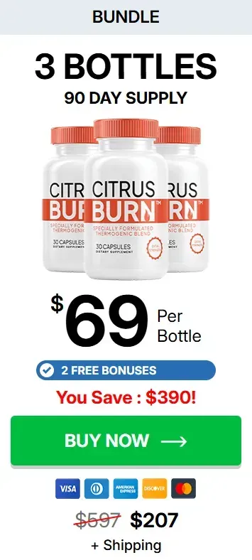 CitrusBurn 3 bottles