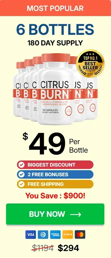 CitrusBurn 6 bottles