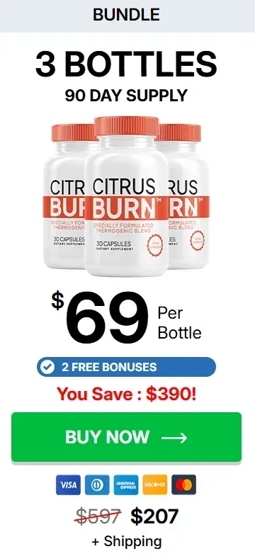 CitrusBurn 3 bottles