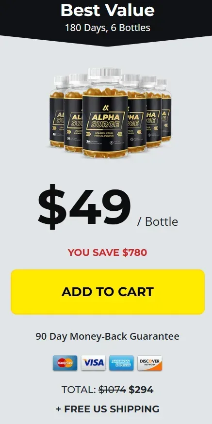 Alpha Surge 6 bottles