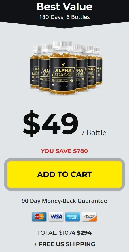 Alpha Surge 6 bottles