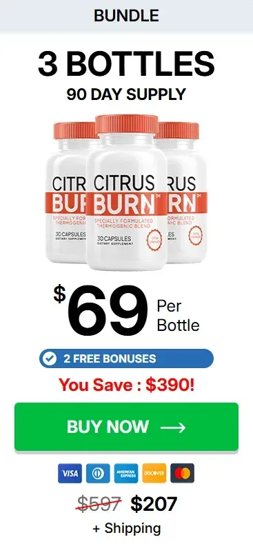 Citrus Burn 3 bottles