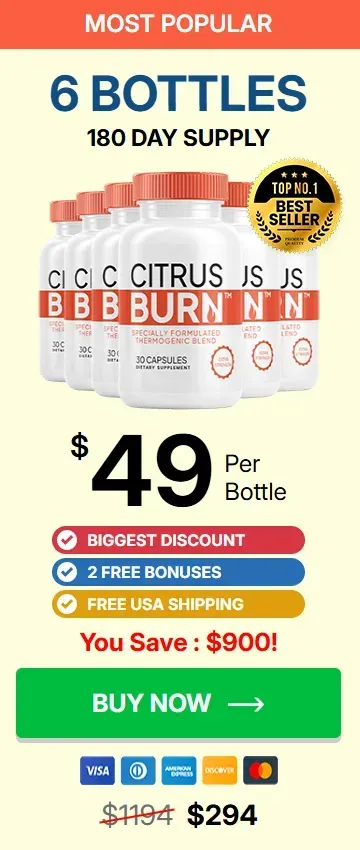 CitrusBurn 6 bottles