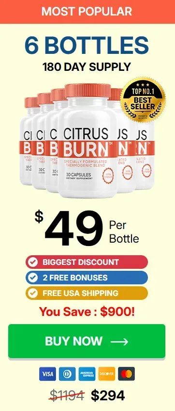 CitrusBurn 6 bottles