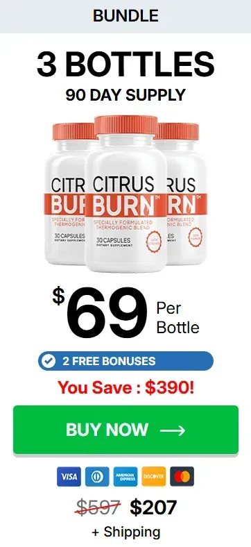 CitrusBurn 3 bottles