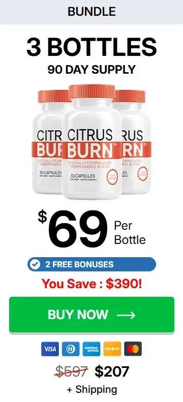 CitrusBurn 3 bottles