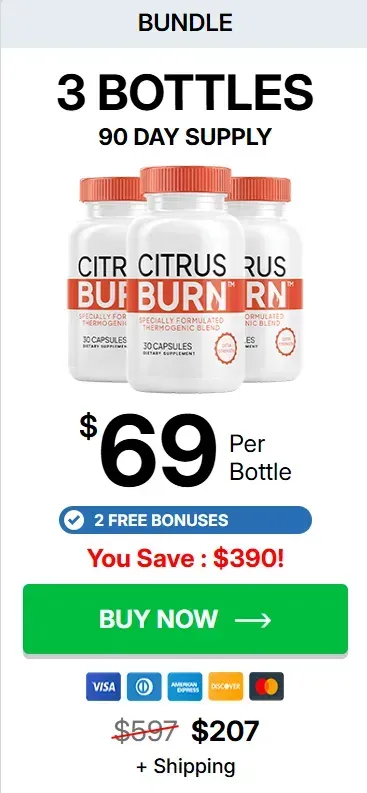 CitrusBurn 3 bottles