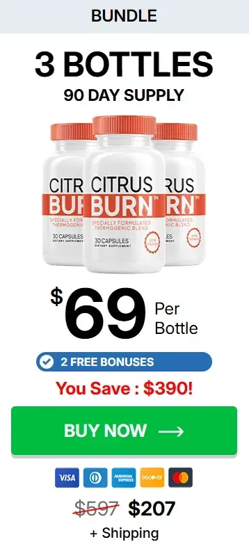 CitrusBurn 3 bottles