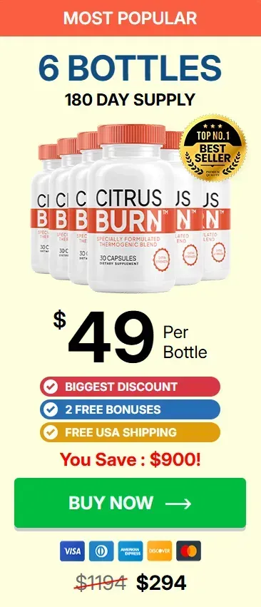 CitrusBurn 6 bottles