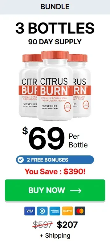 CitrusBurn 3 bottles