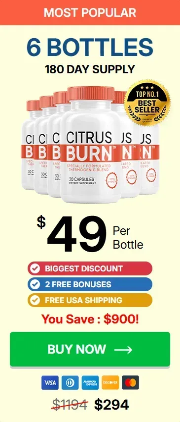 CitrusBurn 6 bottles