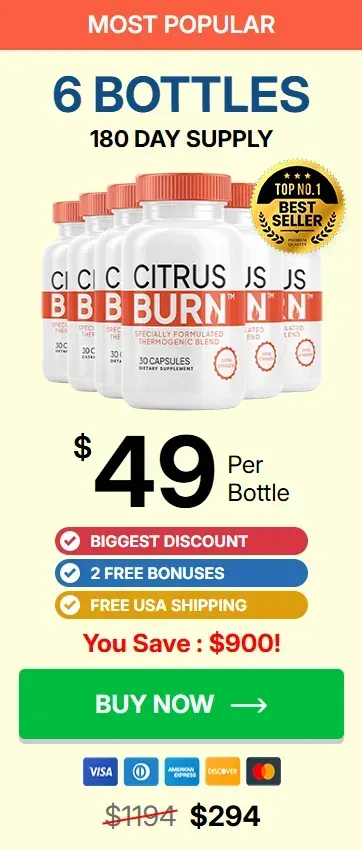 CitrusBurn 6 bottles