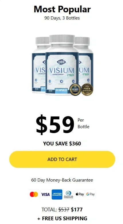 Visium Pro 3 bottles