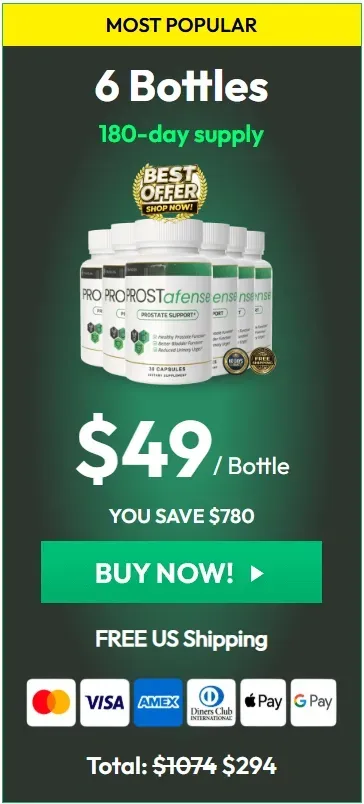 Prostafense 6 bottles