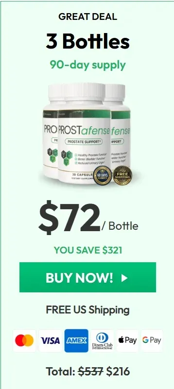Prostafense 3 bottles