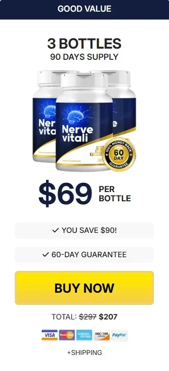 NerveVitali 3 bottles