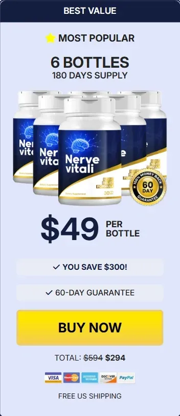 NerveVitali 6 bottles
