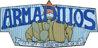 Armadillo's Hamburgers Logo in Downtown San Antonio