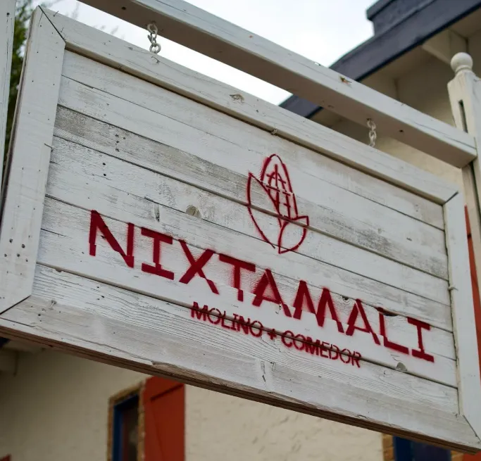 Nixtamali Logo in Downtown San Antonio