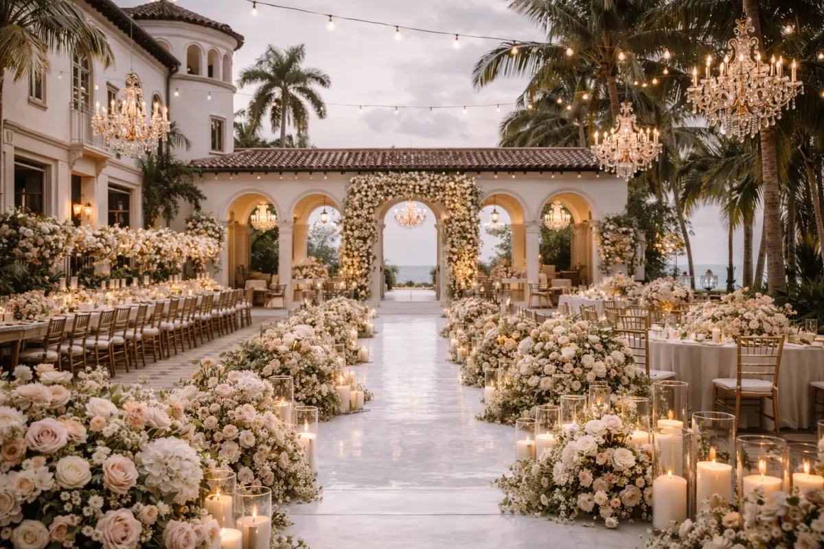 Luxury floral event design in Miami — SophistiChic Art des Fleurs / Diseño floral y estilismo de eventos de lujo en Miami — SophistiChic Art des Fleurs