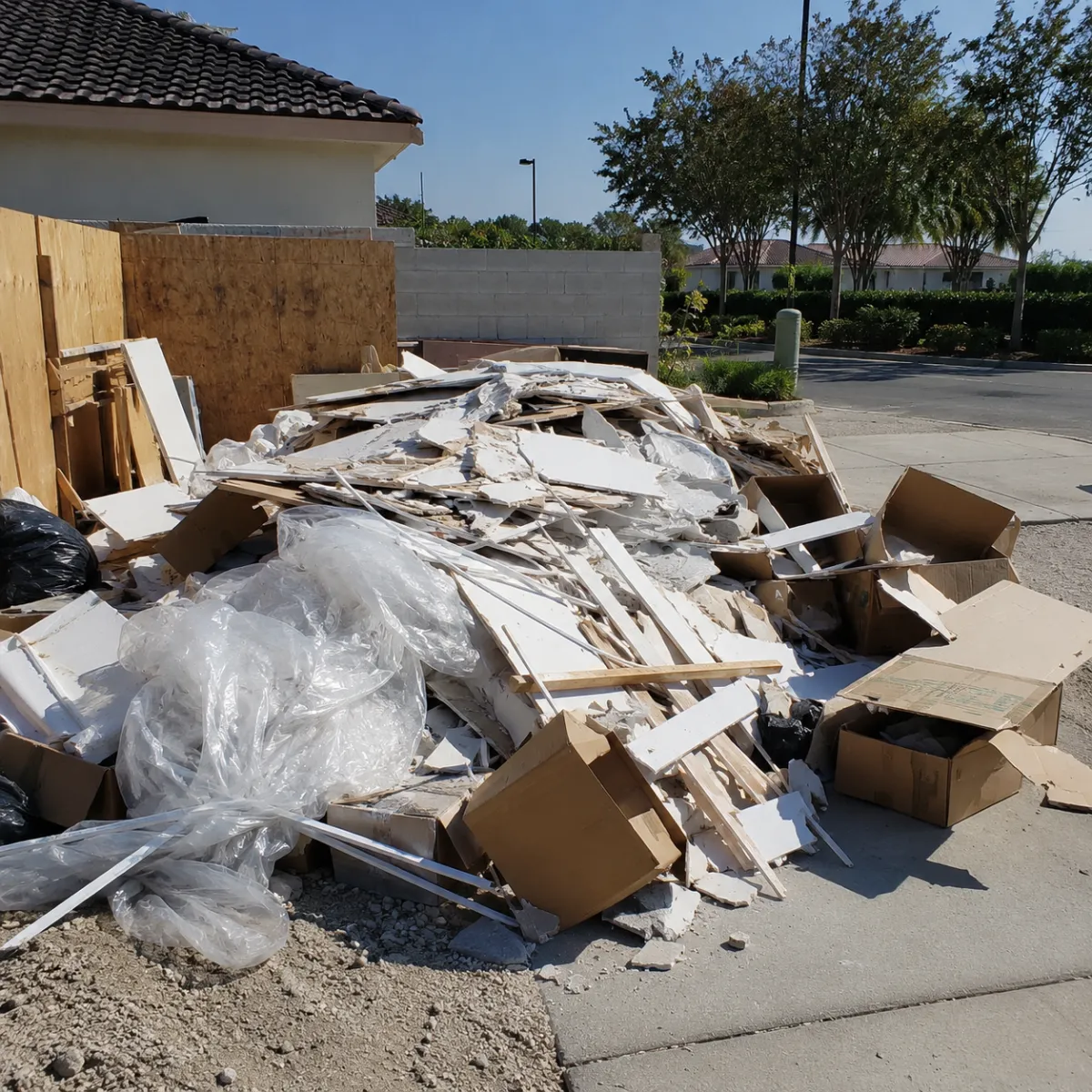 Contractor cleanup debris removal in Fresno
