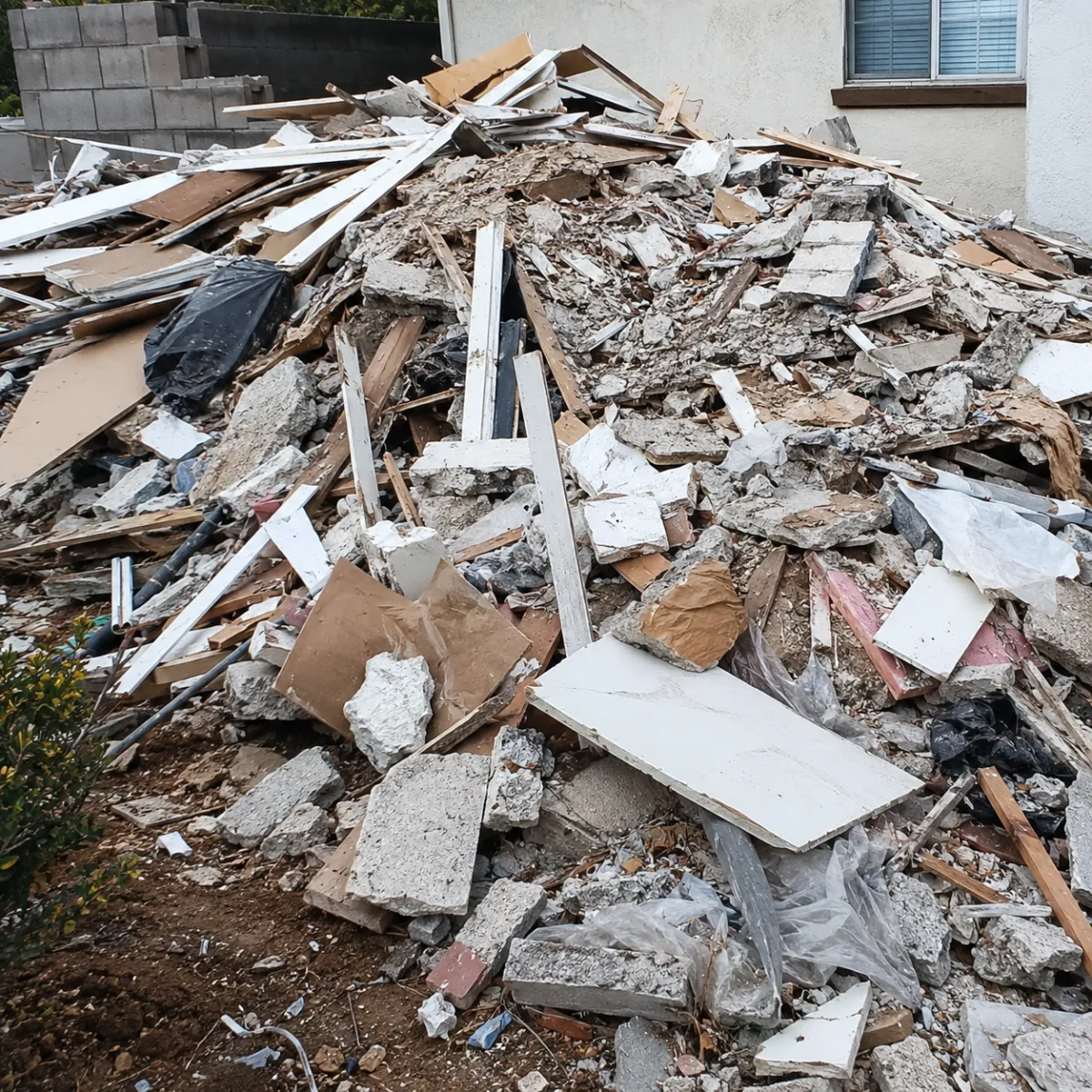 Heavy debris overlap cleanup in Fresno