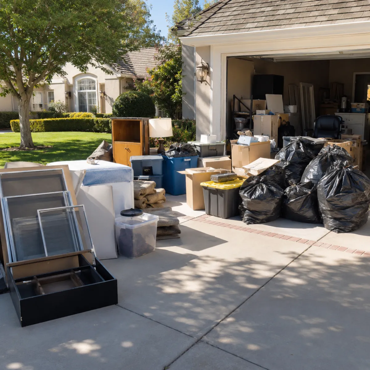 Residential junk removal in Clovis