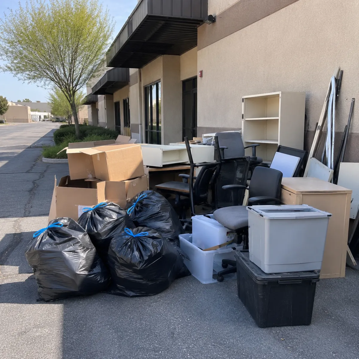 Commercial junk removal in Clovis