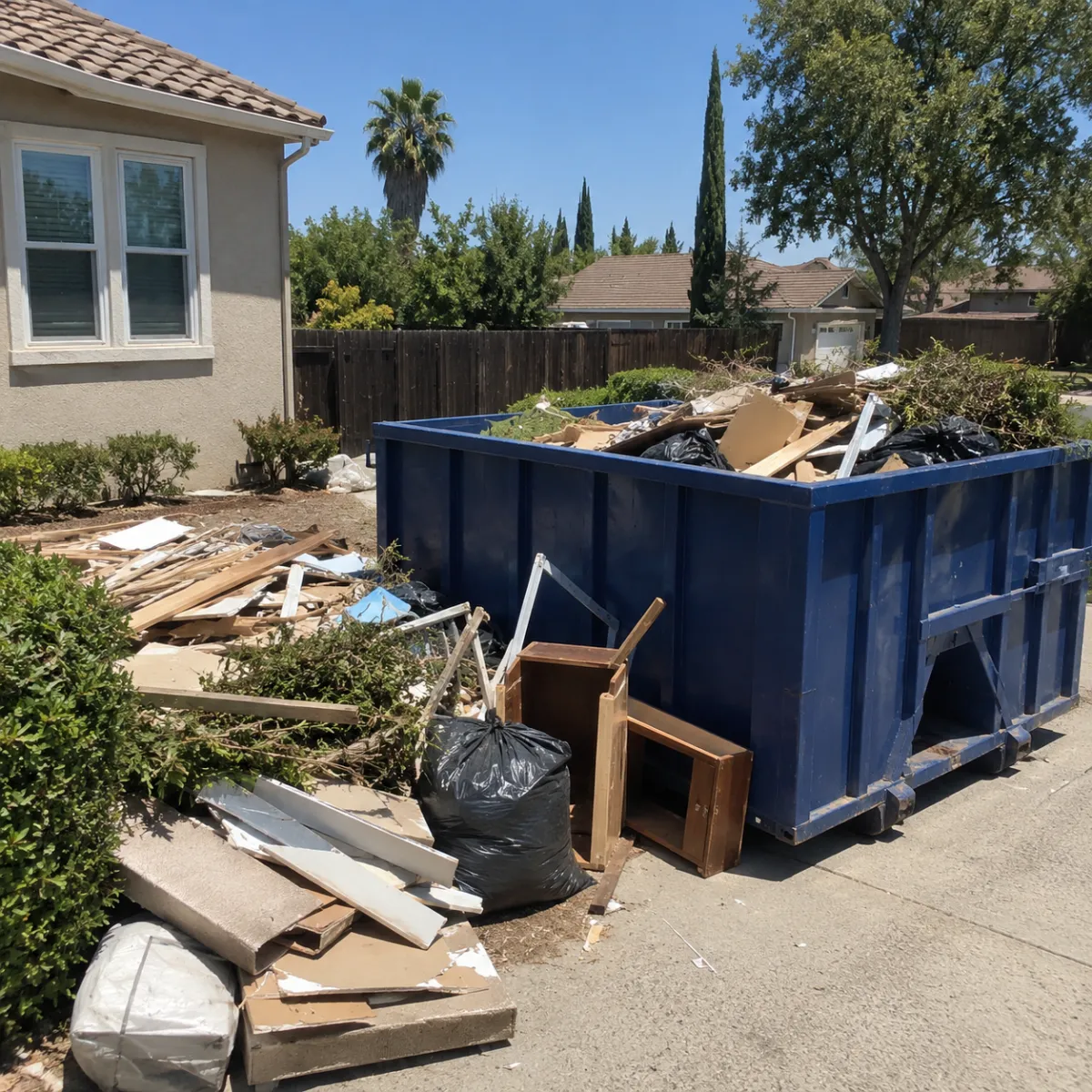 Dumpster rental option for Clovis cleanup jobs