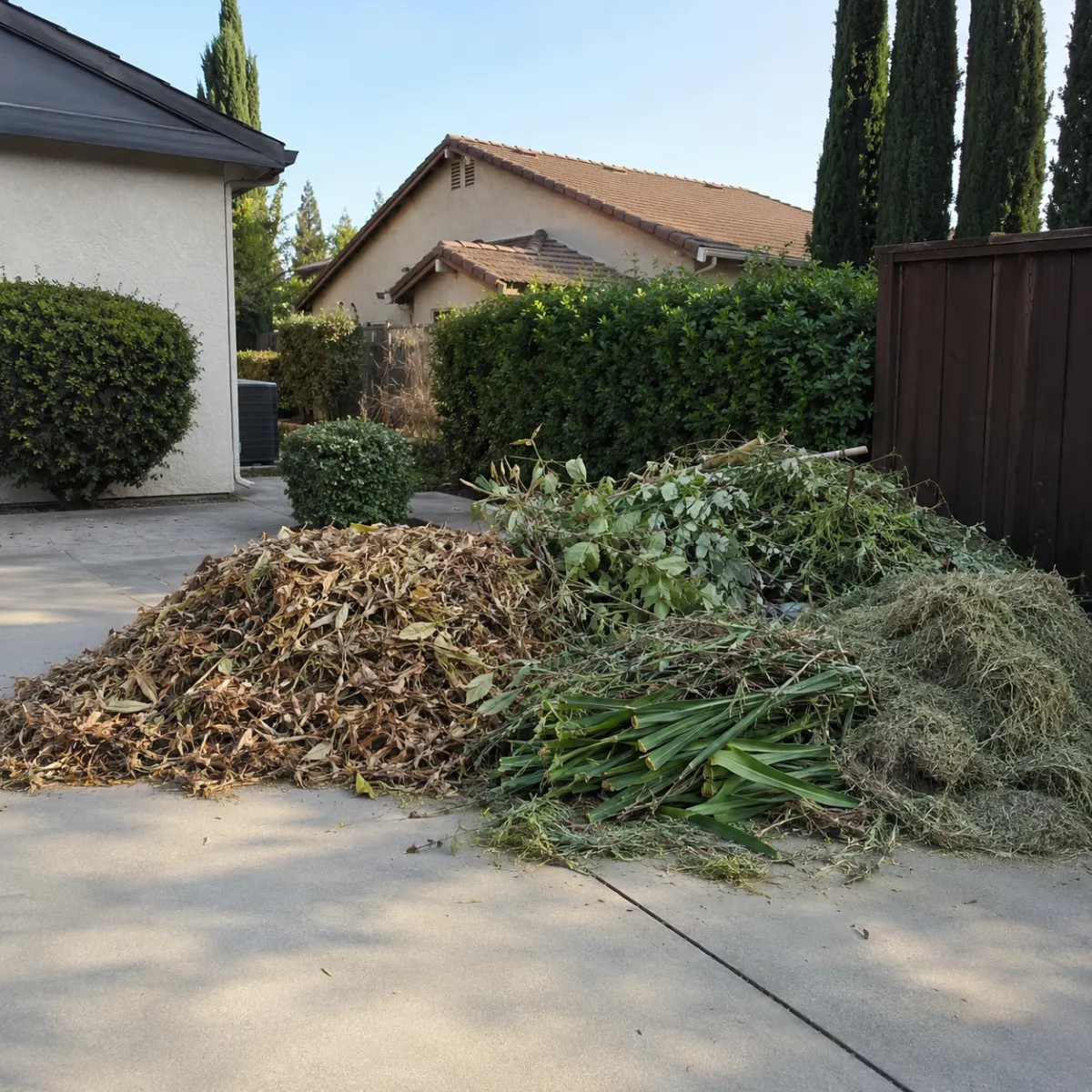 Green waste removal in Fresno