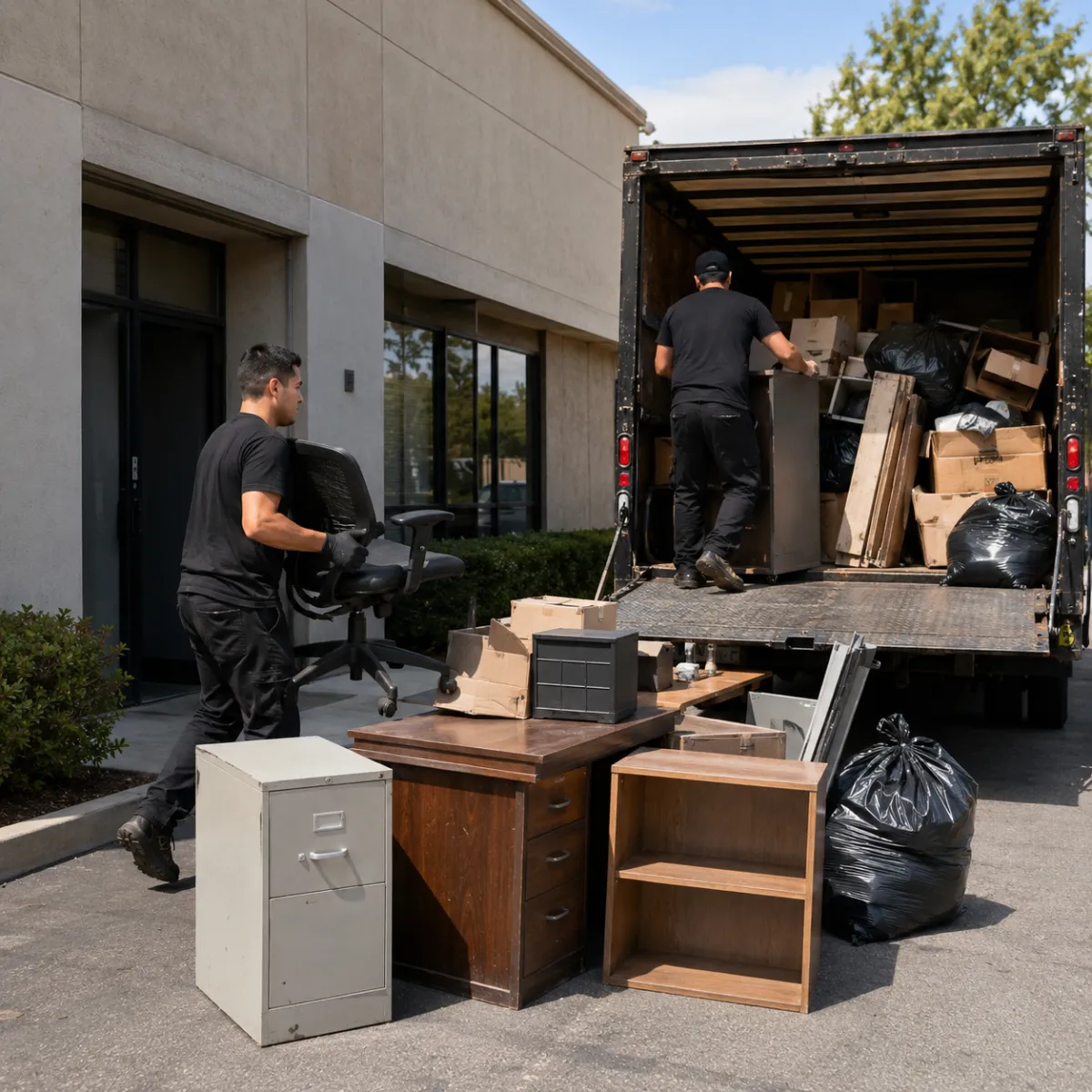 Commercial junk removal in Visalia