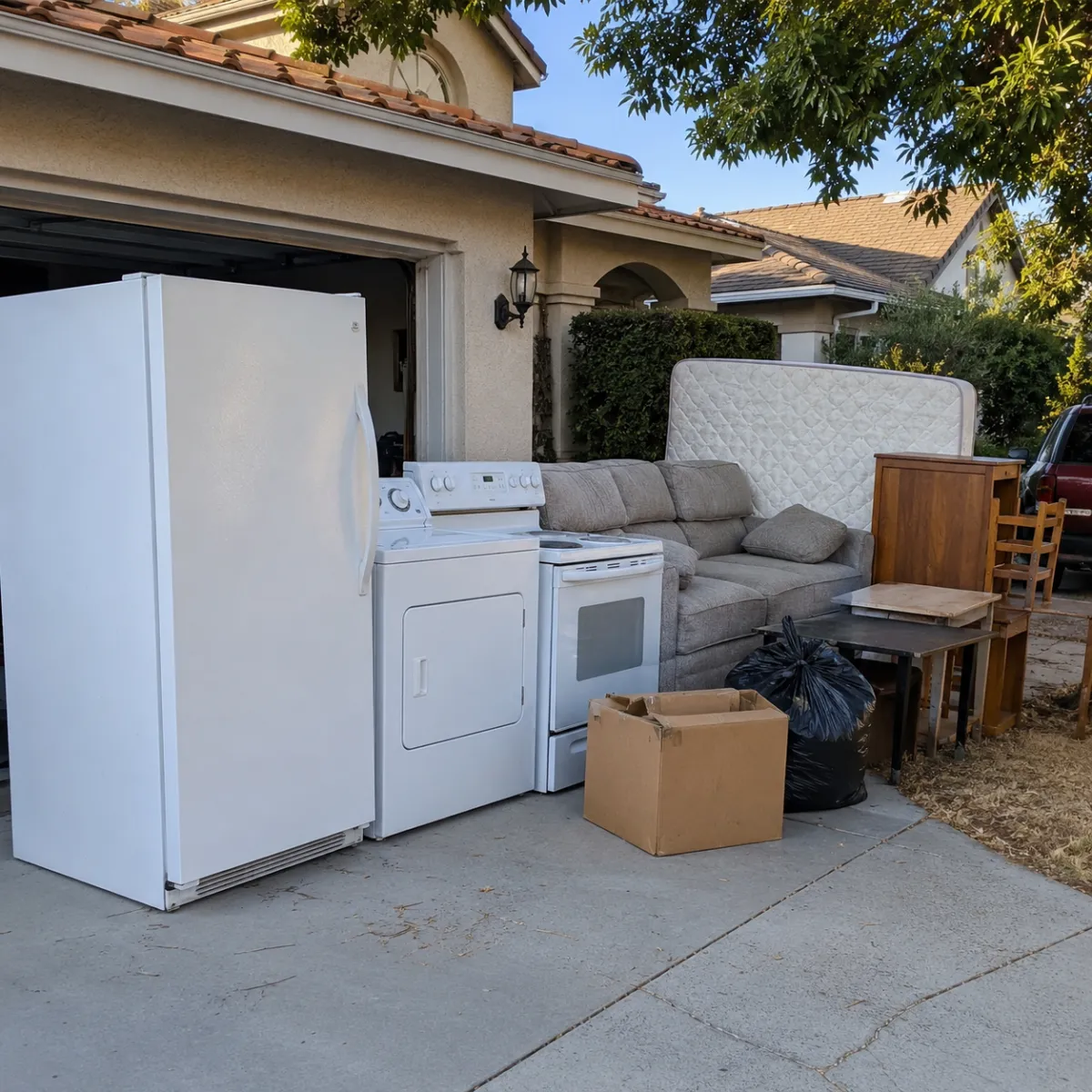 Appliance and furniture cleanout overlap in Fresno