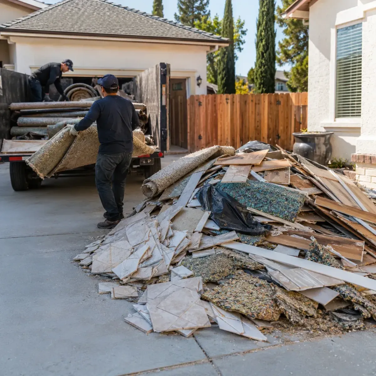 Flooring and Interior Tear-Out Debris