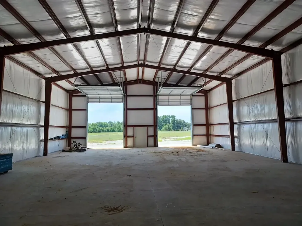 Modern agricultural metal barn by Columbus Metal Buildings
