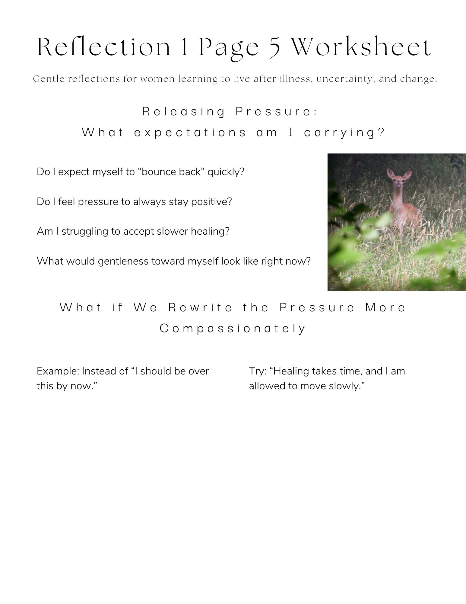 page five worksheet