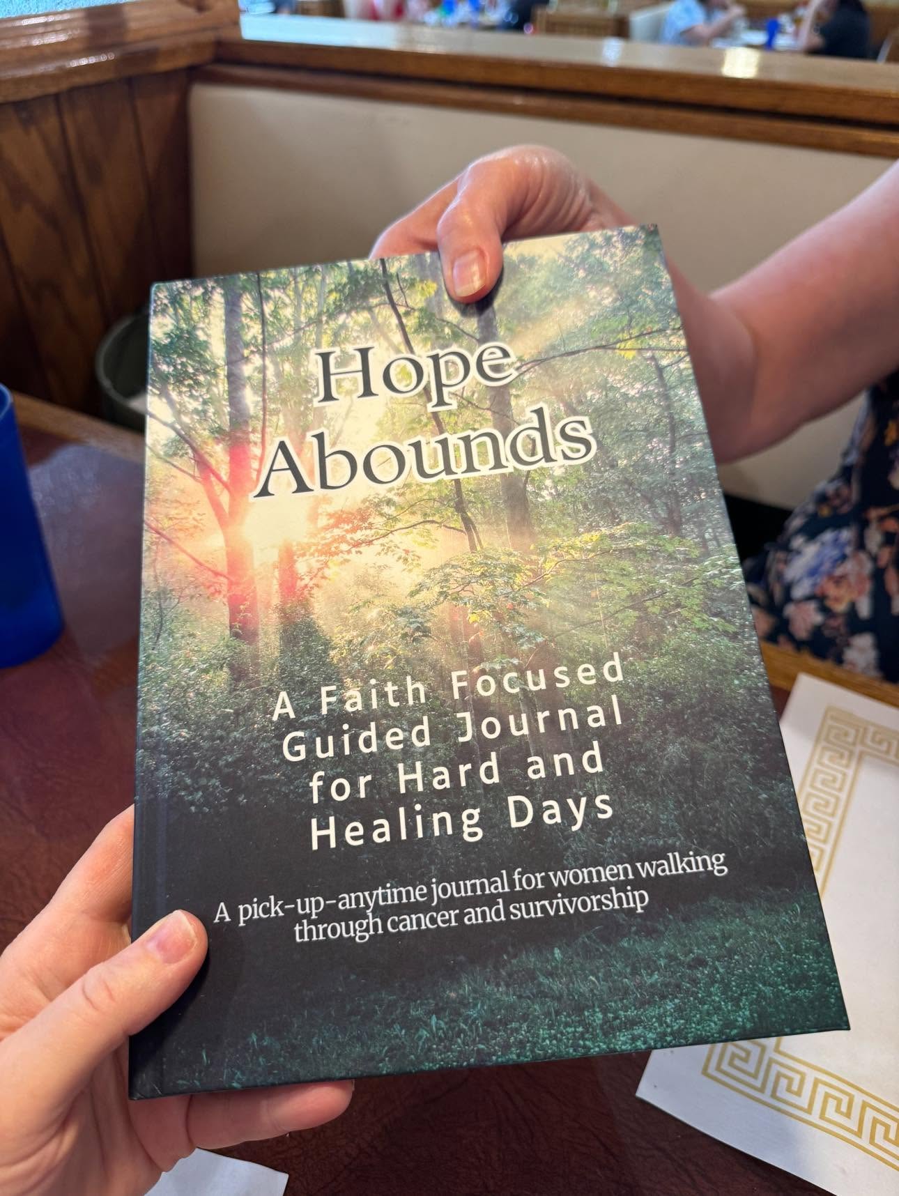 The Hope Abounds Collective Guided JOurnal for Women Walking through Cancer or Survivorship. Faith-focused encouragement and hope.