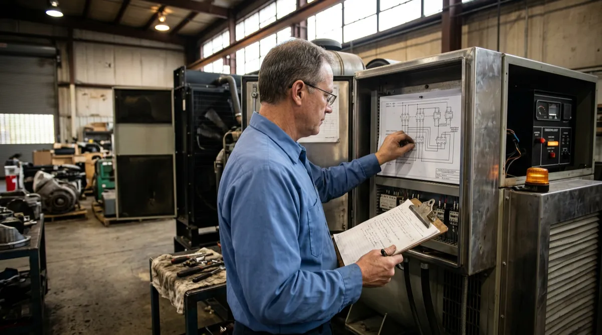 Caterpillar diesel engine repair photo