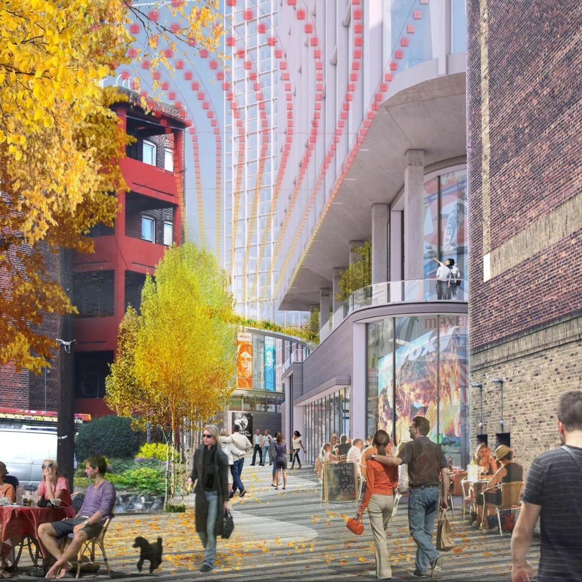 narrow backyard deck with grill area behind duplex in Journal Square Jersey City