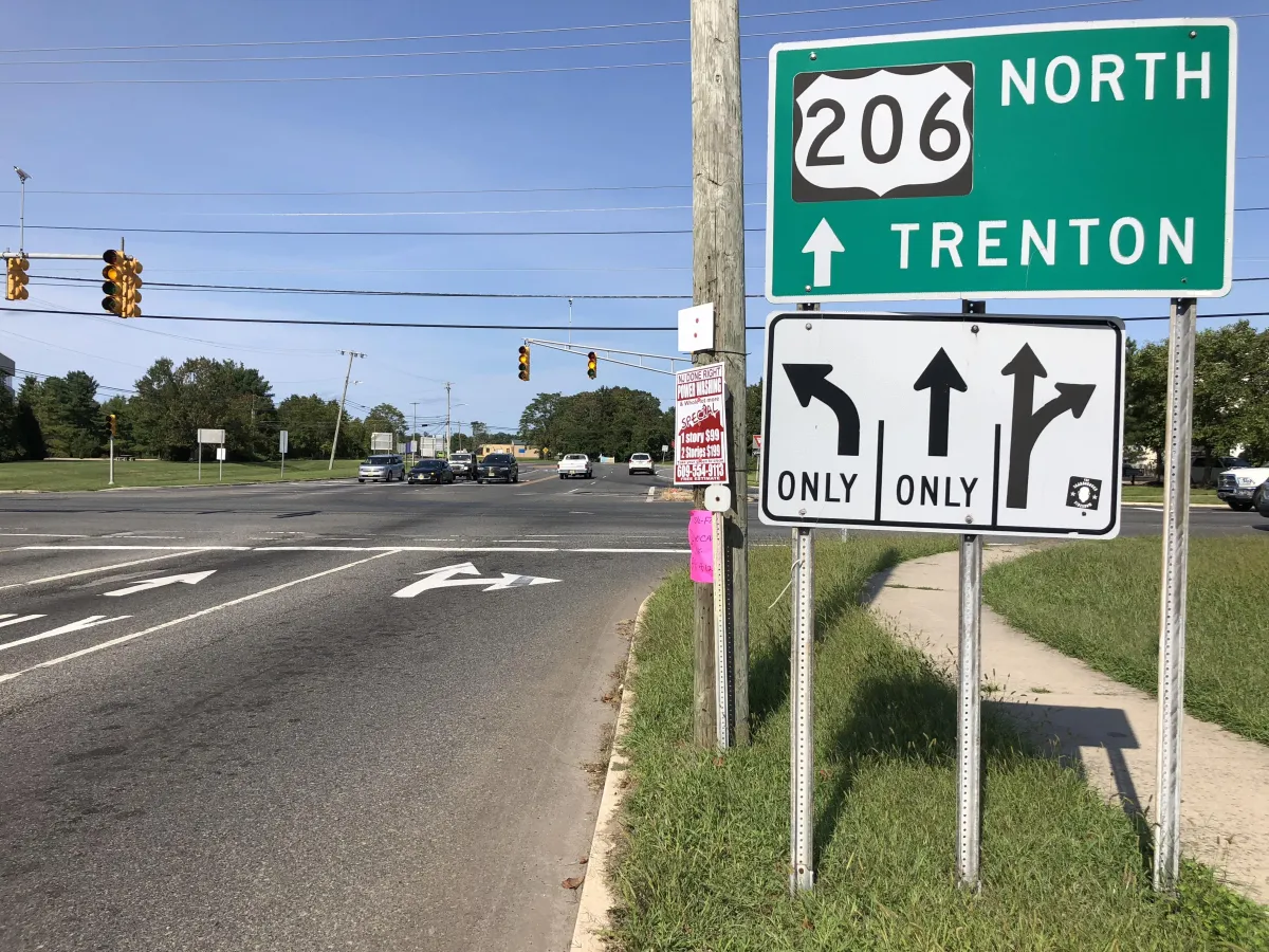 multi-level deck with stair access behind duplex in North Trenton NJ