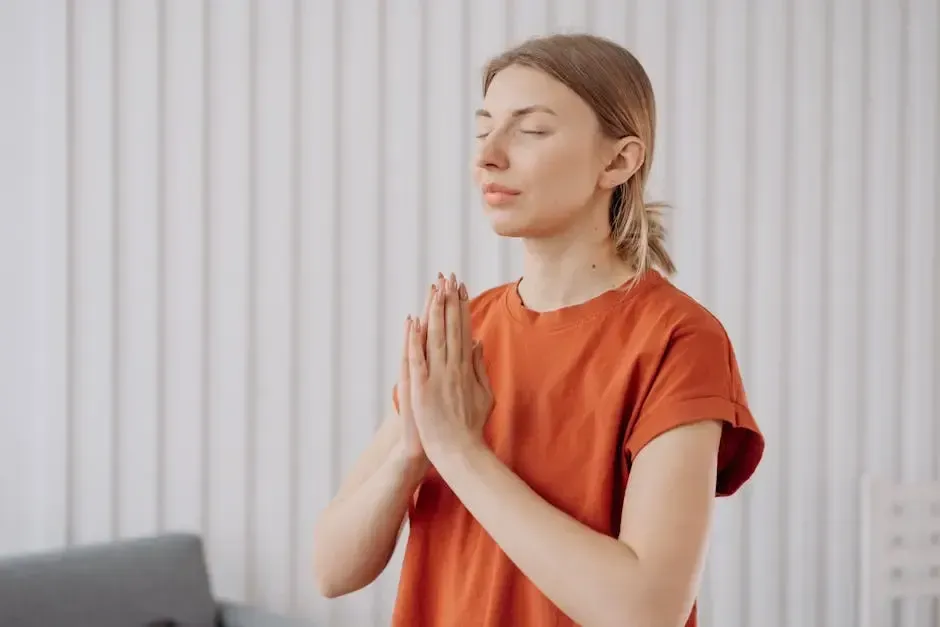 Teen taking a calming breath before responding in a disagreement
