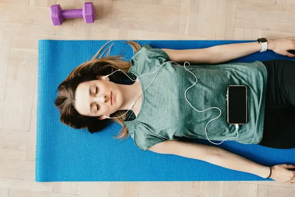 Hands resting in a calm mindful posture during meditation practice