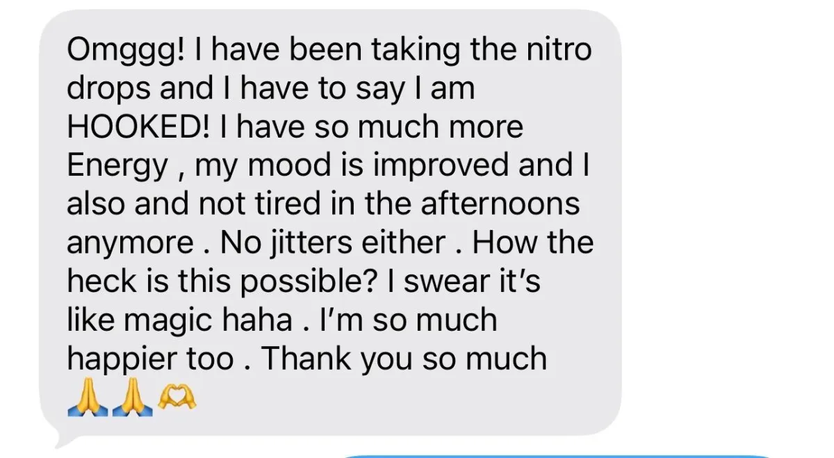 Nitro testimonial screenshot 3
