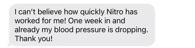 Nitro testimonial screenshot 2