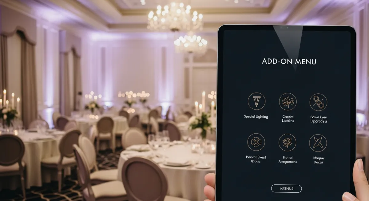 The Venue Add-On Menu That Adds $500 per Booking
