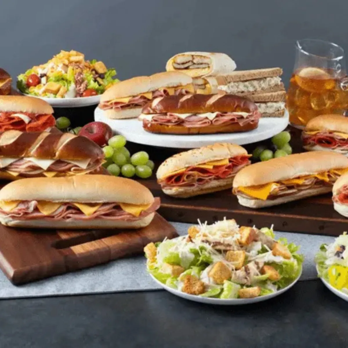 A photo of fresh sandwiches.