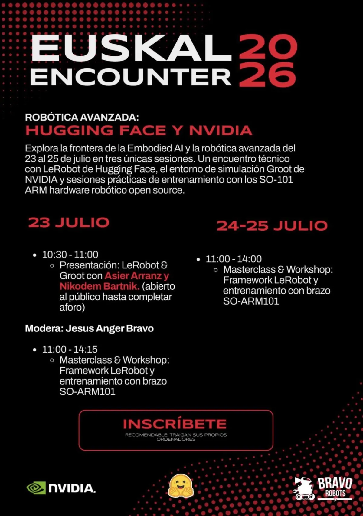 NVIDIA y Hugging Face presentan LeRobot en la Euskal Encounter 2026