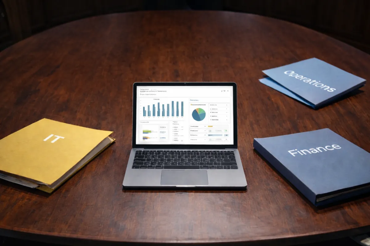 ERP silos creating disconnected decisions across finance, operations, and IT during a cloud ERP implementation