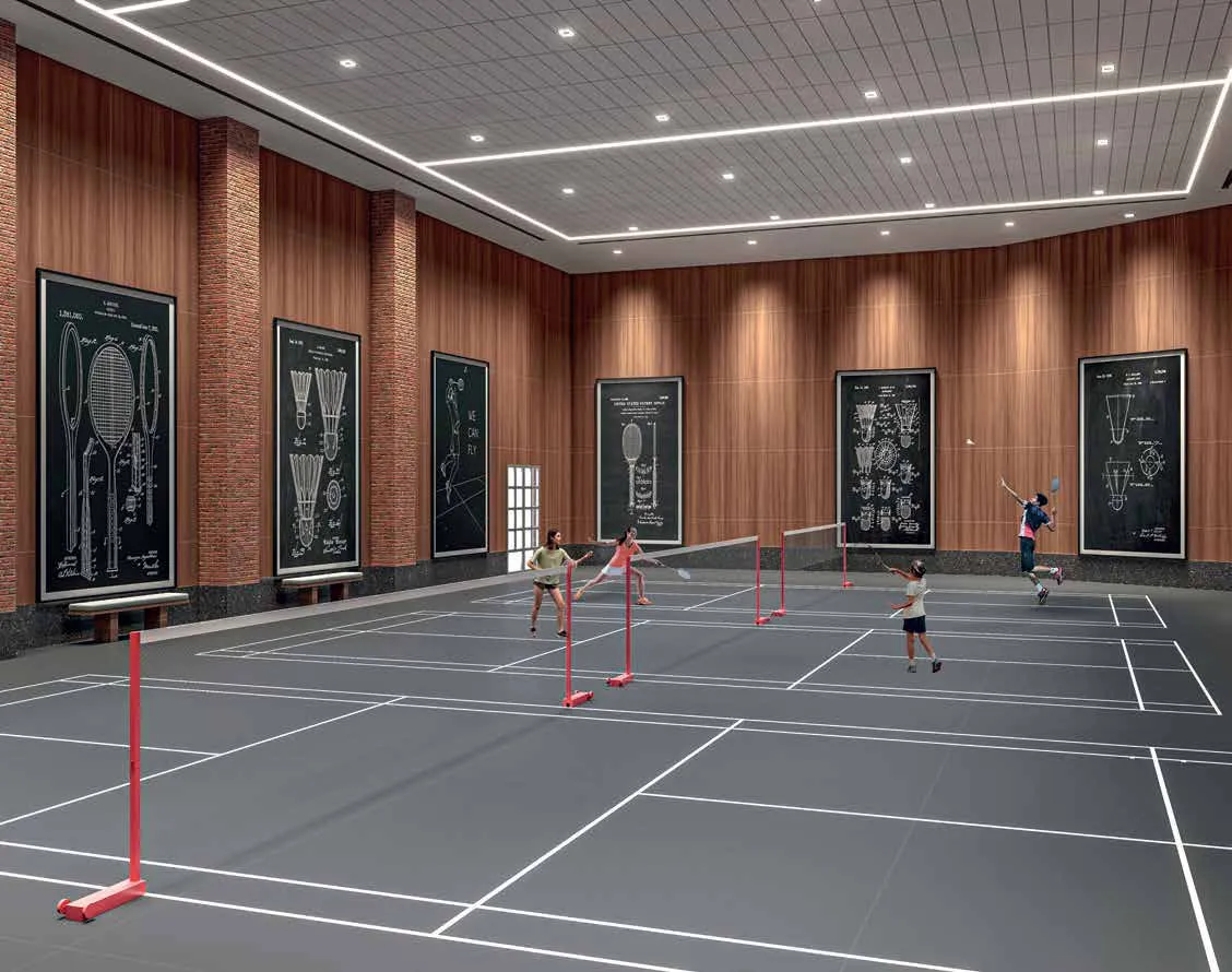 Badminton Court at My Home Apas Clubhous