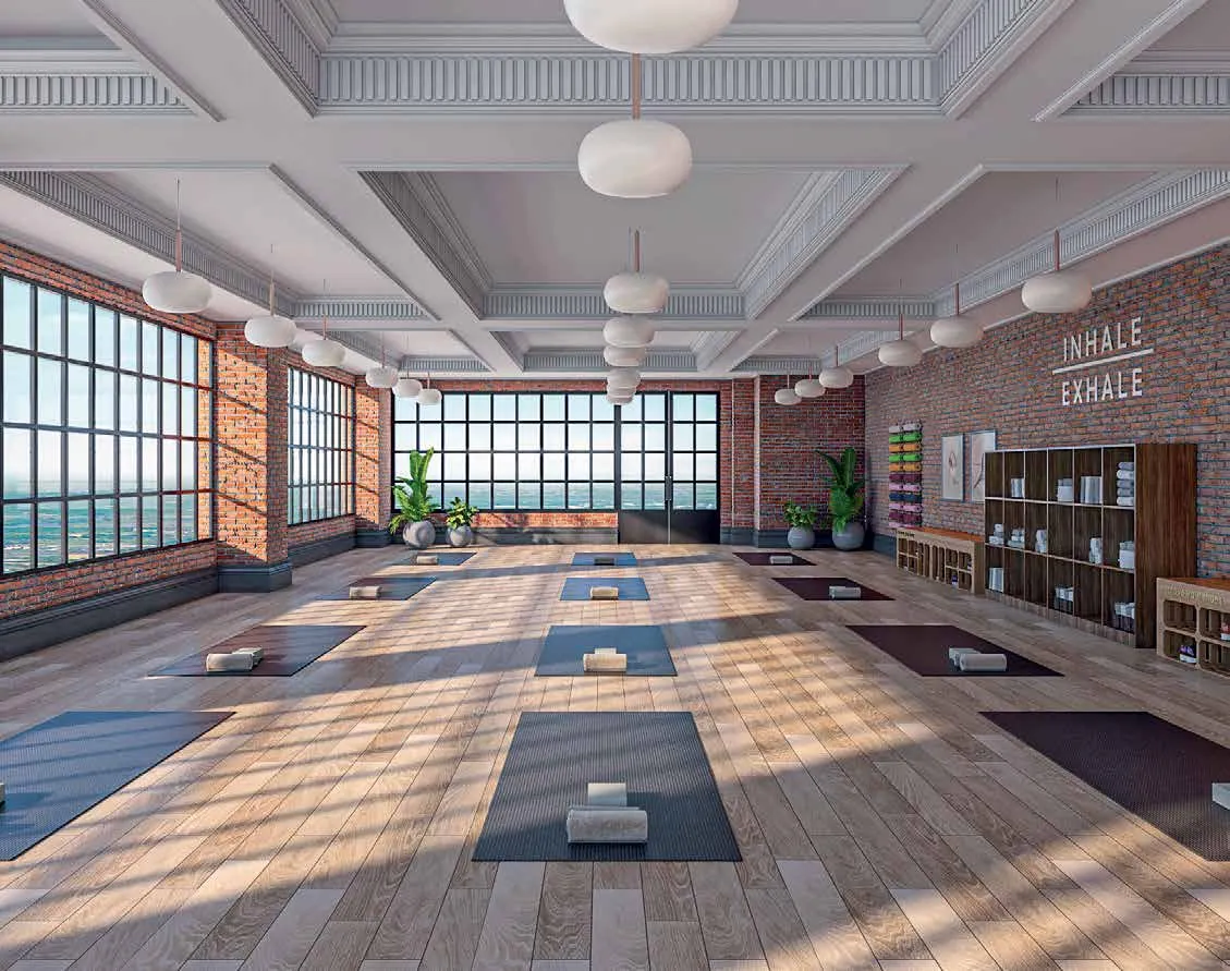 Yoga Meditation hall at My Home Apas Clubhuse
