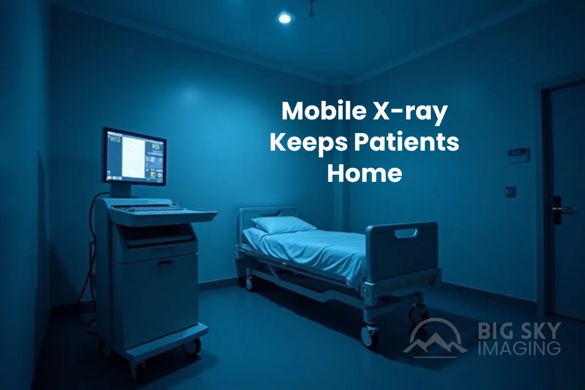 Mobile X-ray unit at a patient's bedside — Big Sky Imaging blog cover